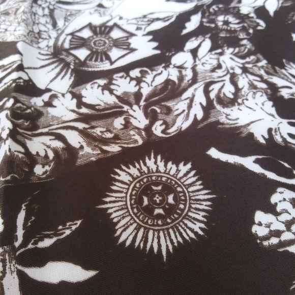 Dark Brown and White Jaclyn Smith Polyester Scarf - Picture 3 of 11